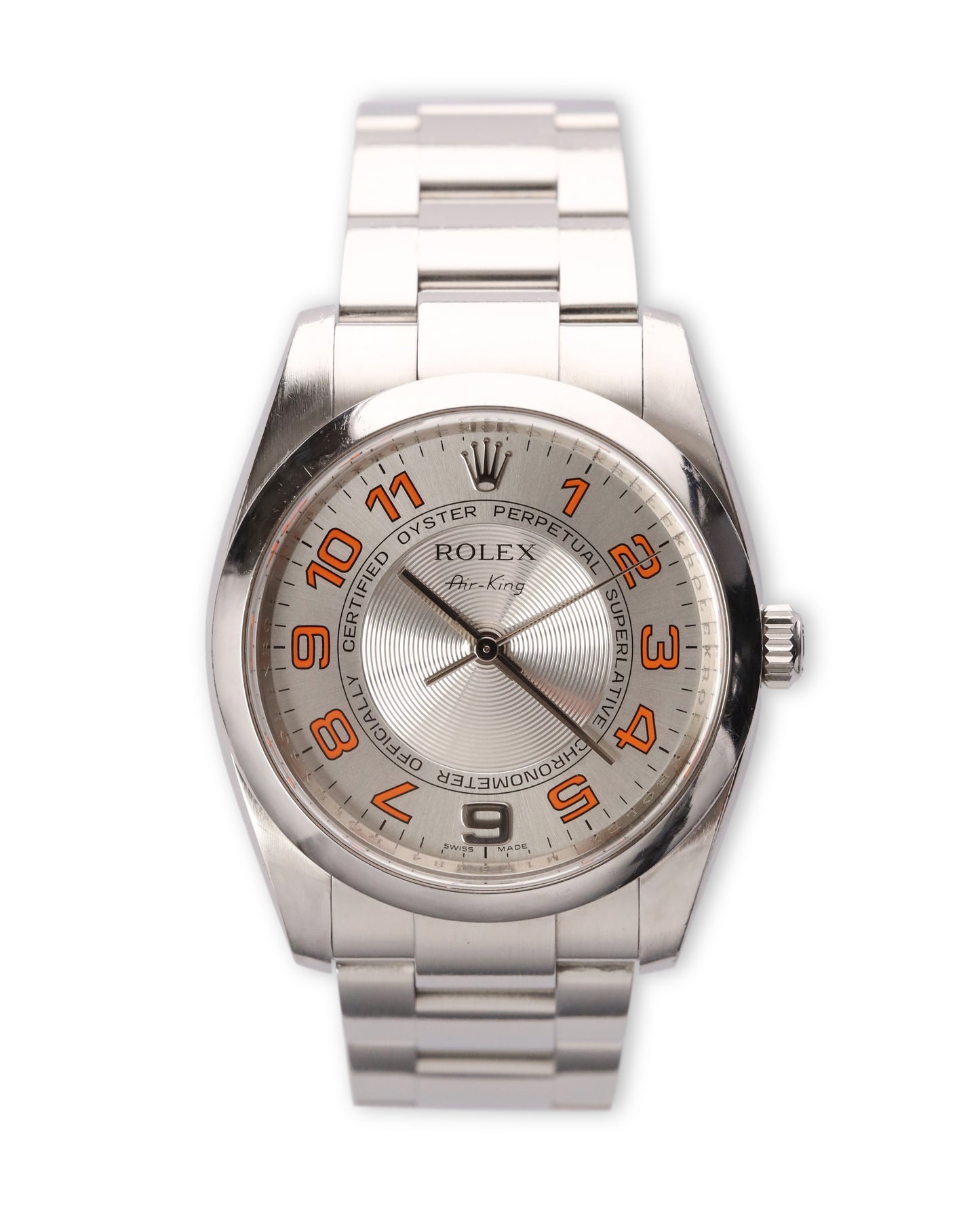 Rolex Air King Silver Concentric