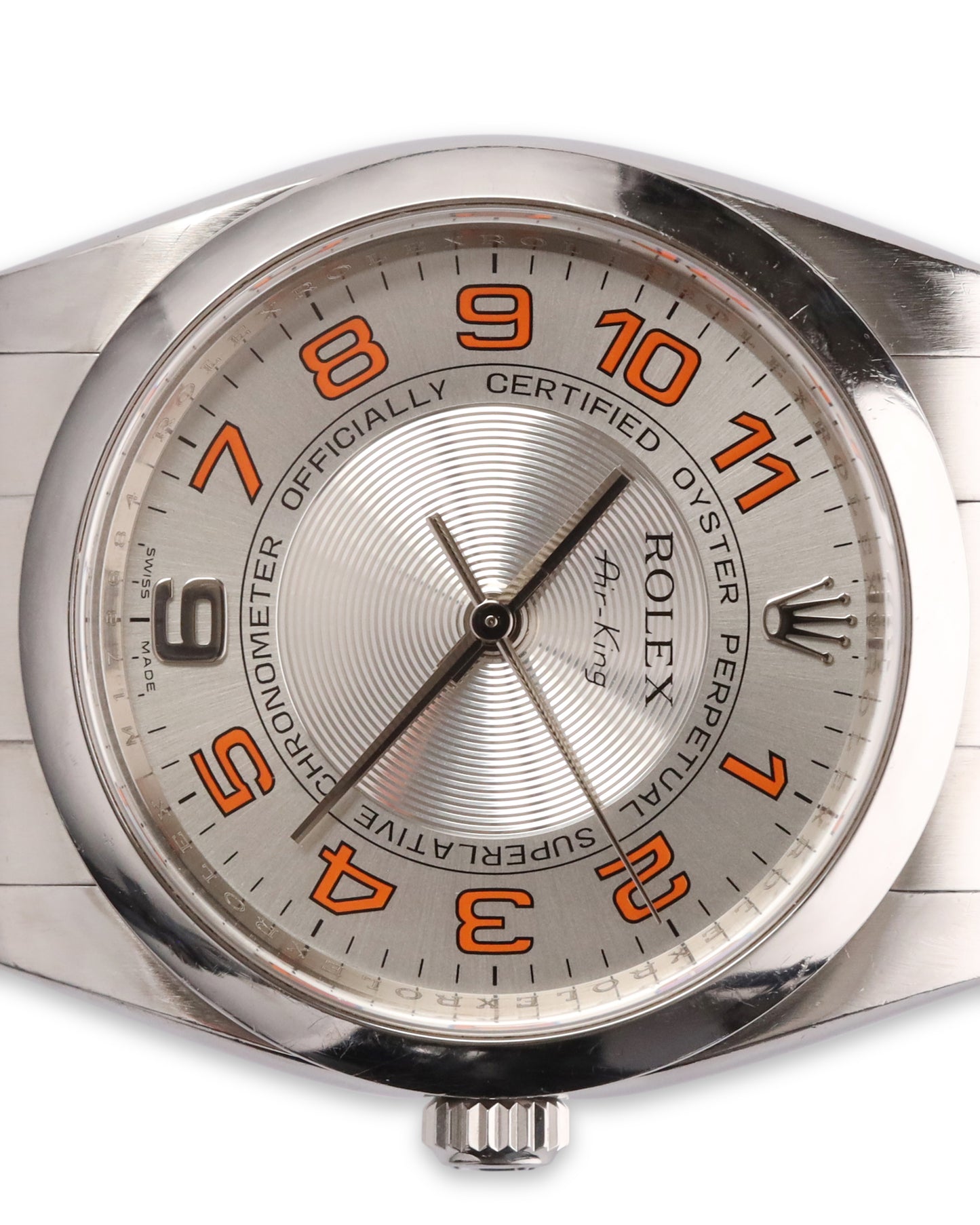 Rolex Air King Silver Concentric