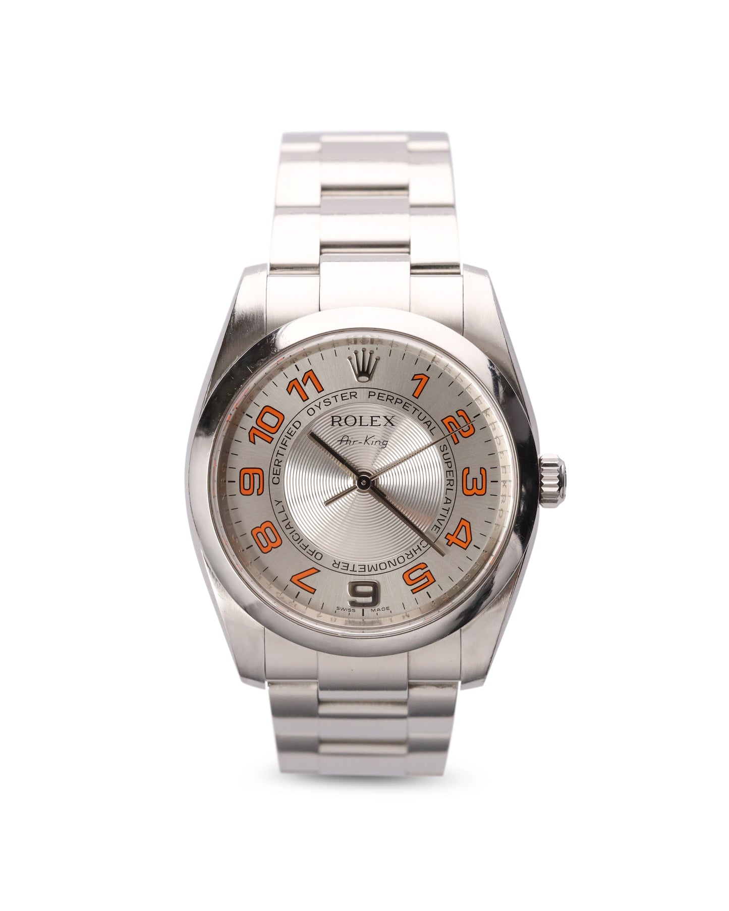 Rolex Air King Silver Concentric